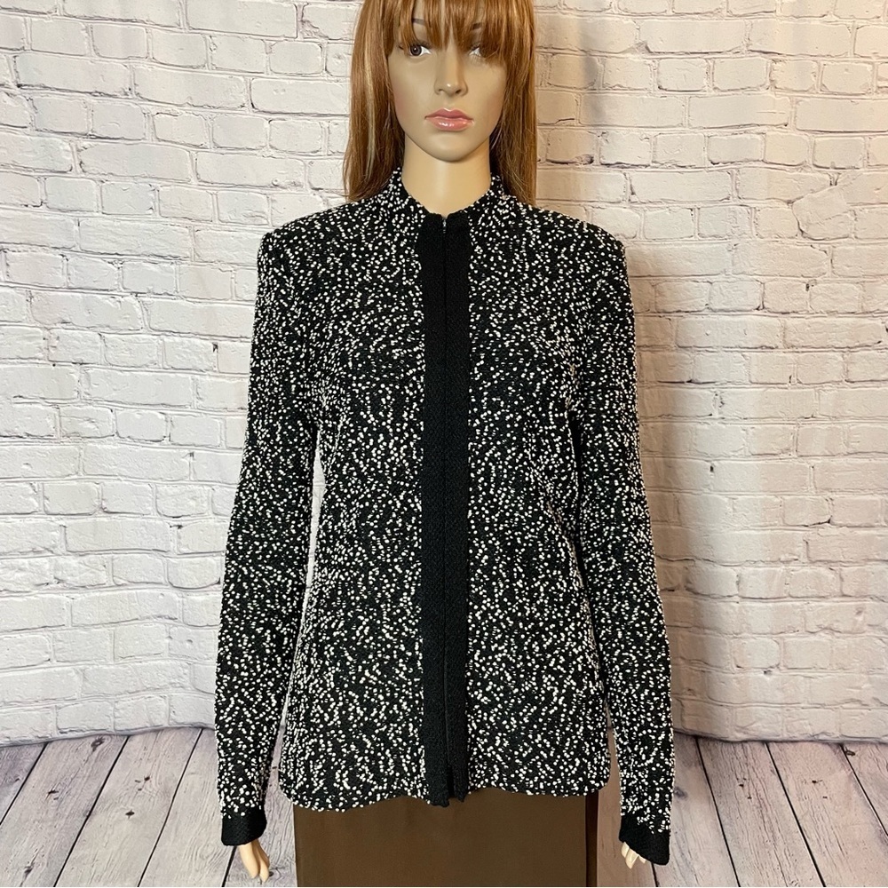 Vintage The Michael Collection Wool Knit Jacket Cardigan Size S